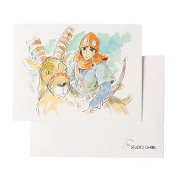 CARTOLINA ASHITAKA E YAKUL - PRINCIPESSA MONONOKE