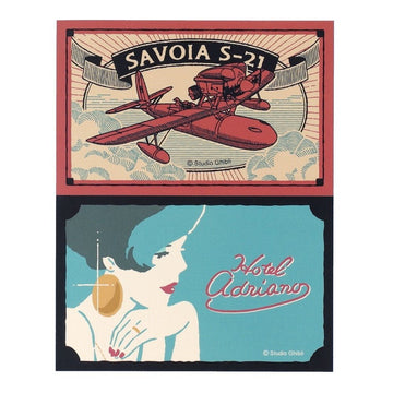 ADESIVI RETRO' - PORCO ROSSO
