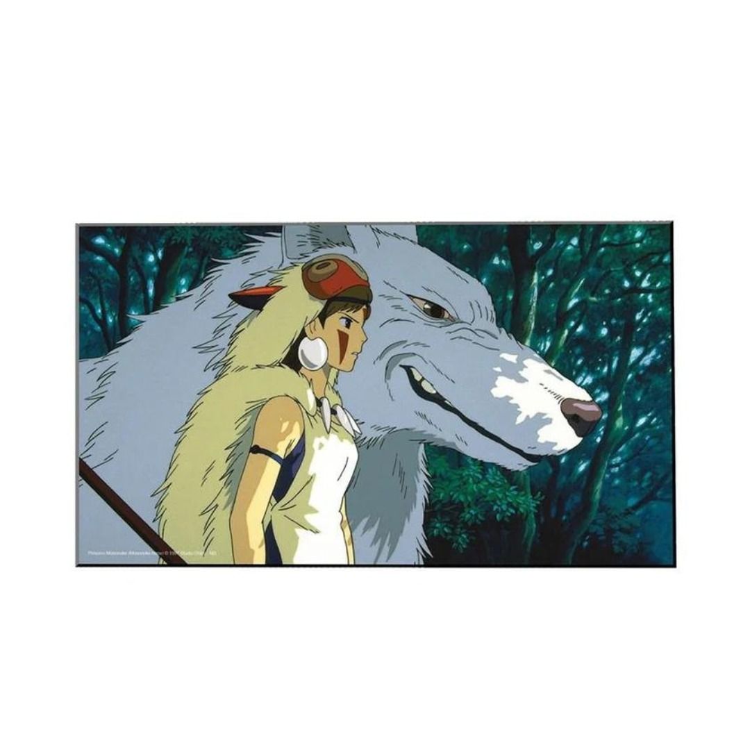 QUADRO IN LEGNO 38X21 - PRINCIPESSA MONONOKE