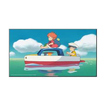 QUADRO IN LEGNO PONYO E SOSUKE - PONYO SULLA SCOGLIERA